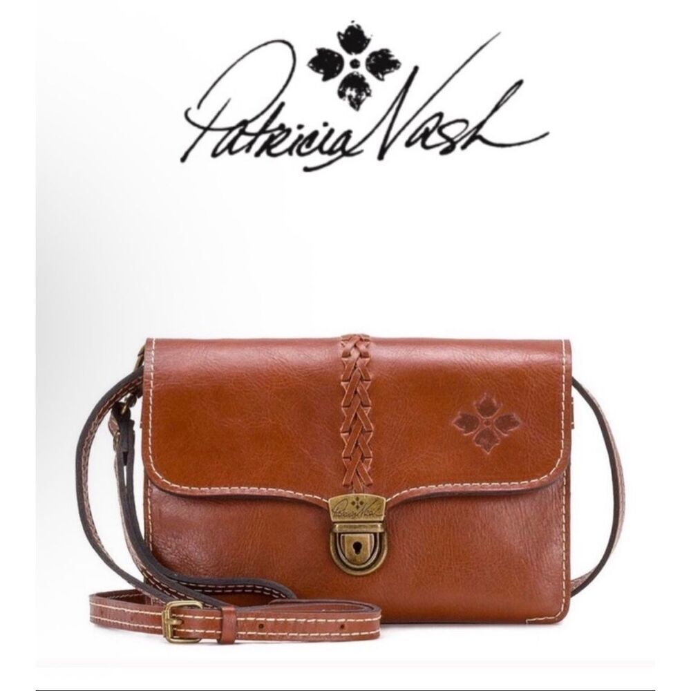 Patricia Nash Bianco Small Leather Crossbody Organizer
